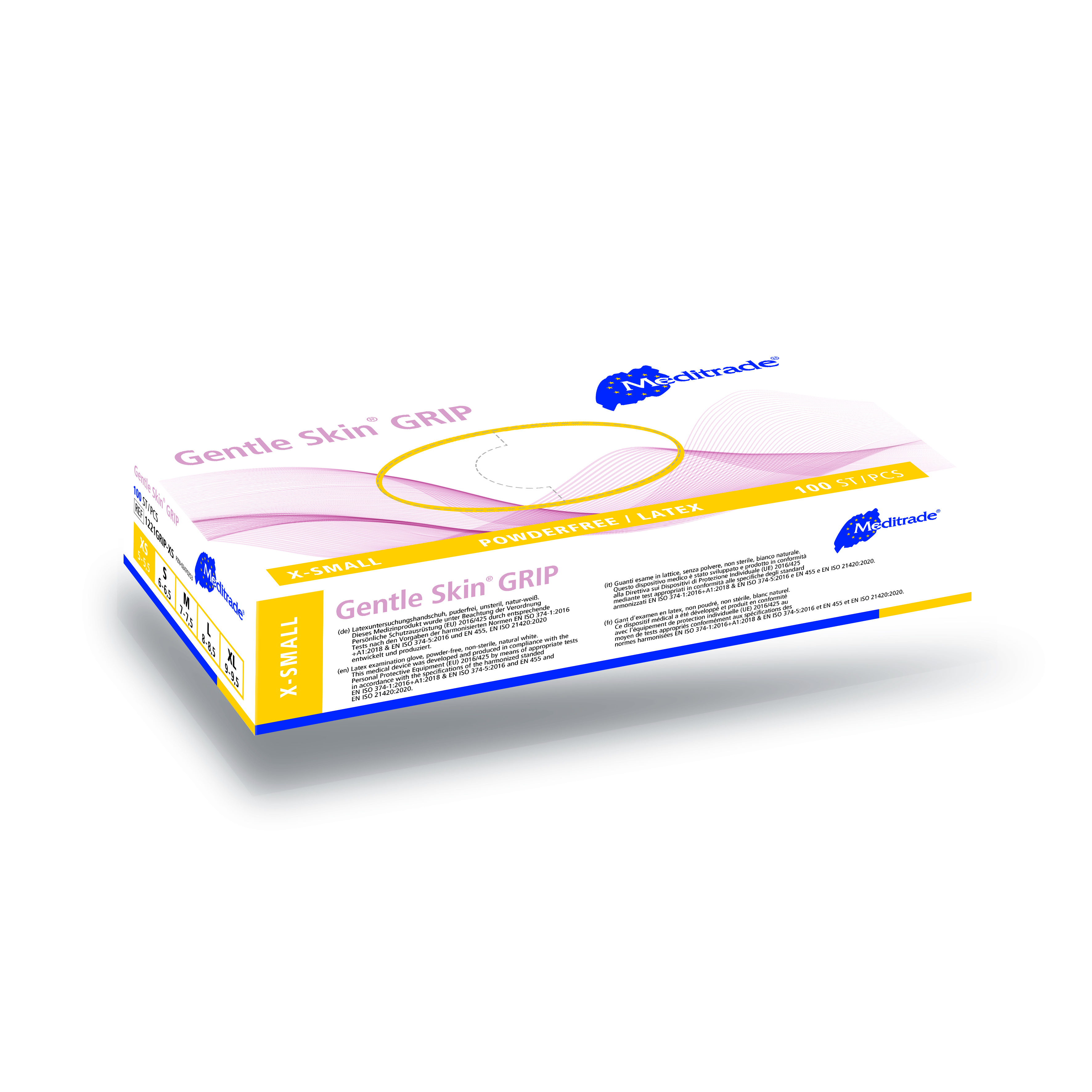 Meditrade Gentle Skin® grip - Latex-Untersuchungshandschuh