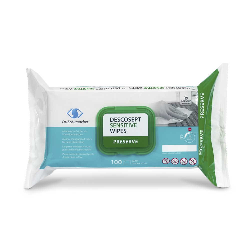 Dr .Schumacher DESCOSEPT SENSITIVE WIPES - Flächendesinfektionstücher
