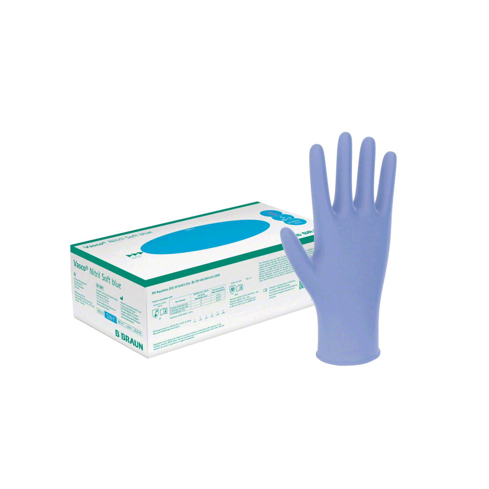 B. Braun Vasco® Nitril Soft blue Untersuchungshandschuh