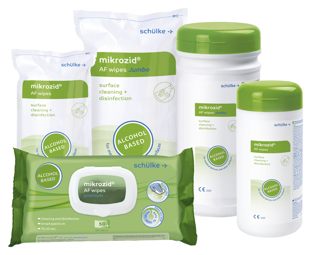Schülke mikrozid® AF wipes / wipes Jumbo / wipes Premium Flächendesinfektion