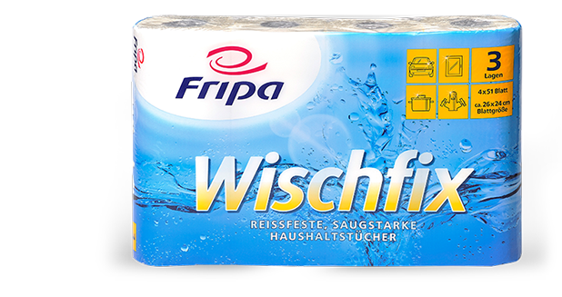 Fripa Wischfix Haushaltstücher 3-lagig