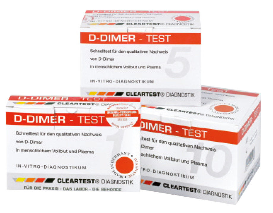 CLEARTEST D-Dimer zur Anzeige einer Fibrinolyse