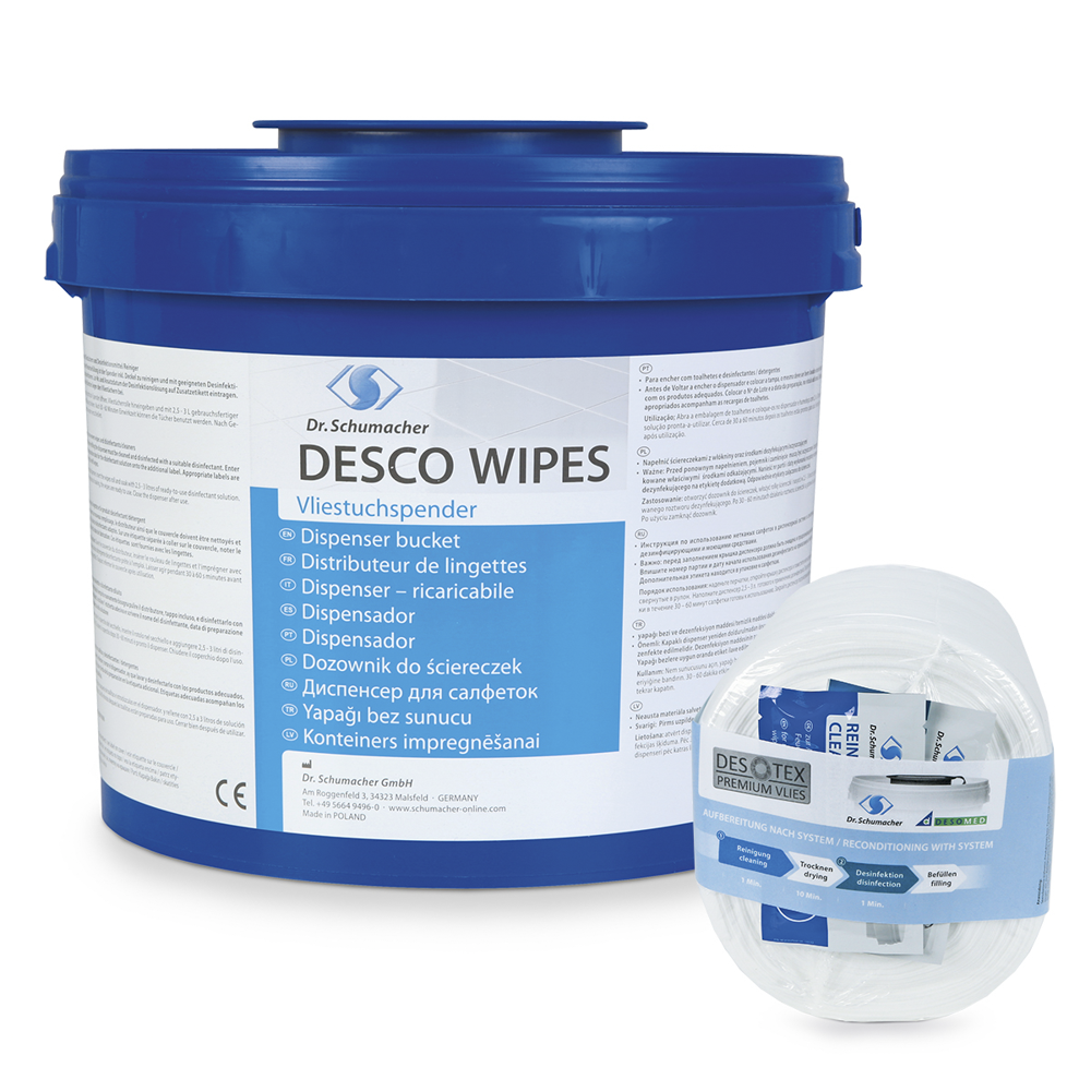 Dr. Schumacher DESCO WIPES - Vliestuchsystem zur Flächendesinfektion