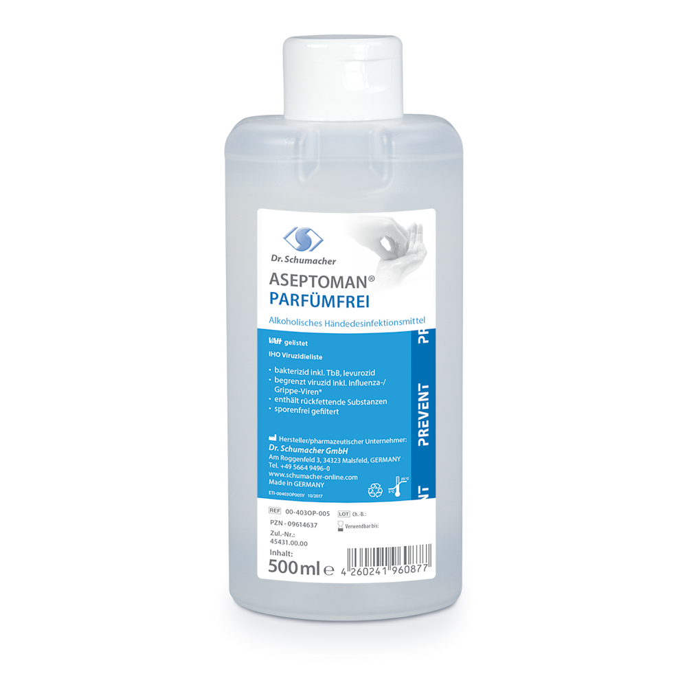 Dr. Schumacher ASEPTOMAN® PARFÜMFREI - Händedesinfektion