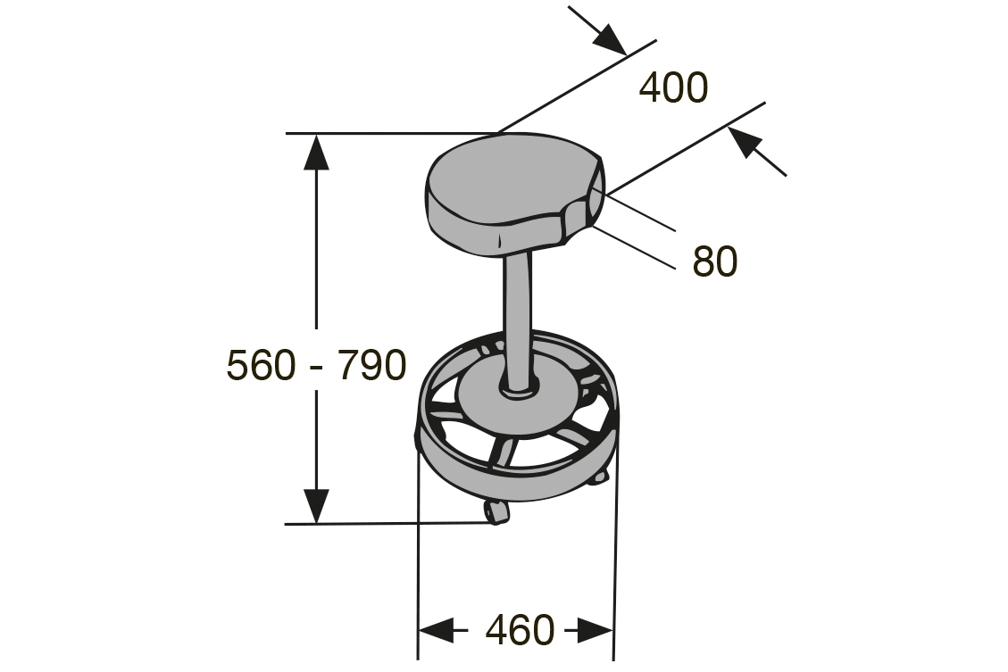 SCHMITZ OP-Sitz mit Sattelpolster