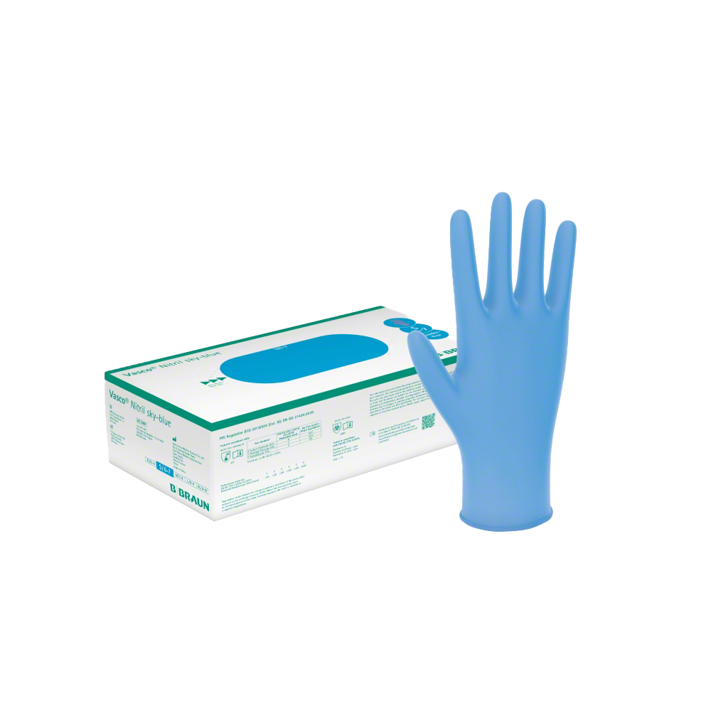 B. Braun Vasco® Nitril sky-blue Untersuchungshandschuhe