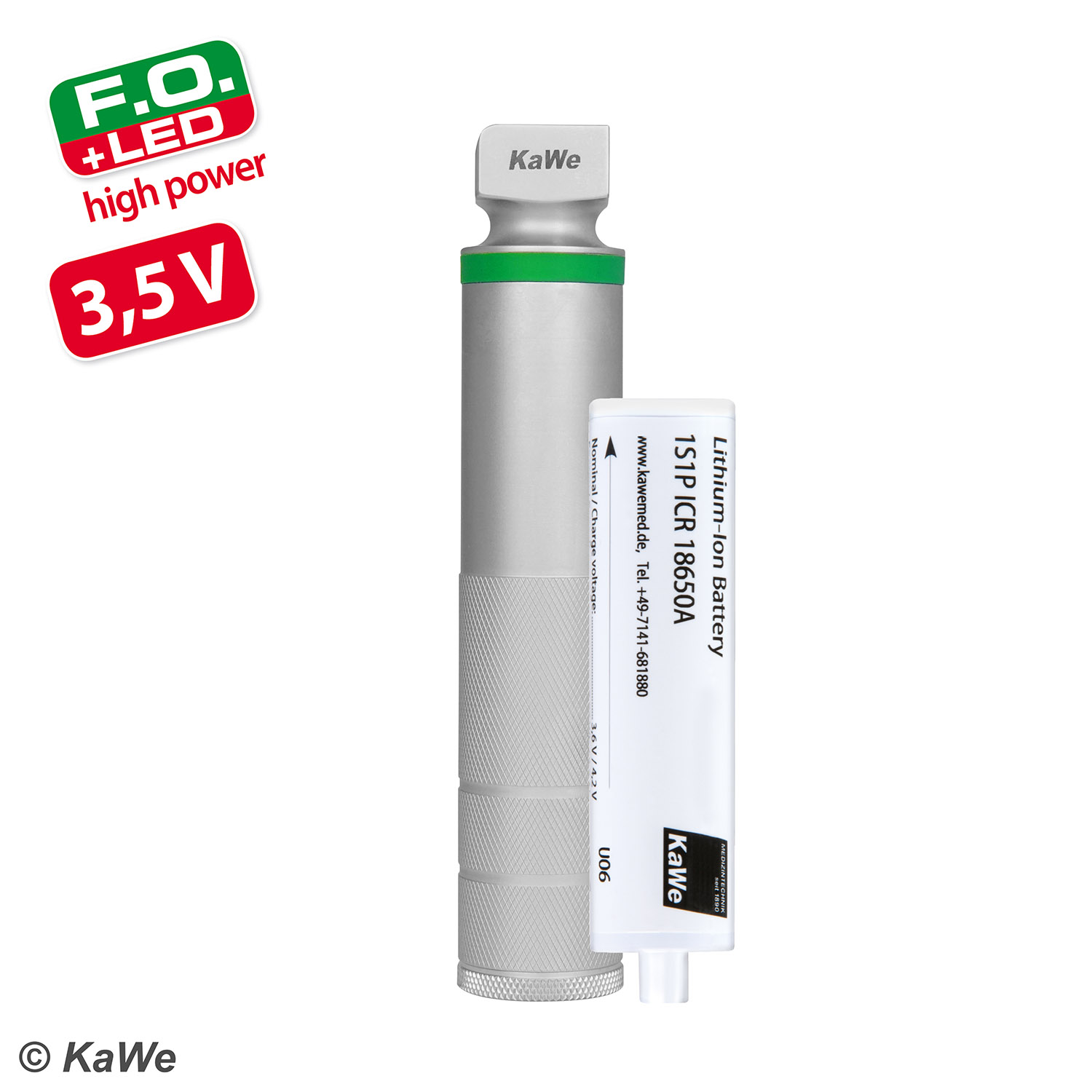 KaWe F.O. LED hp - Laryngoskopf-Ladegriff C mittel