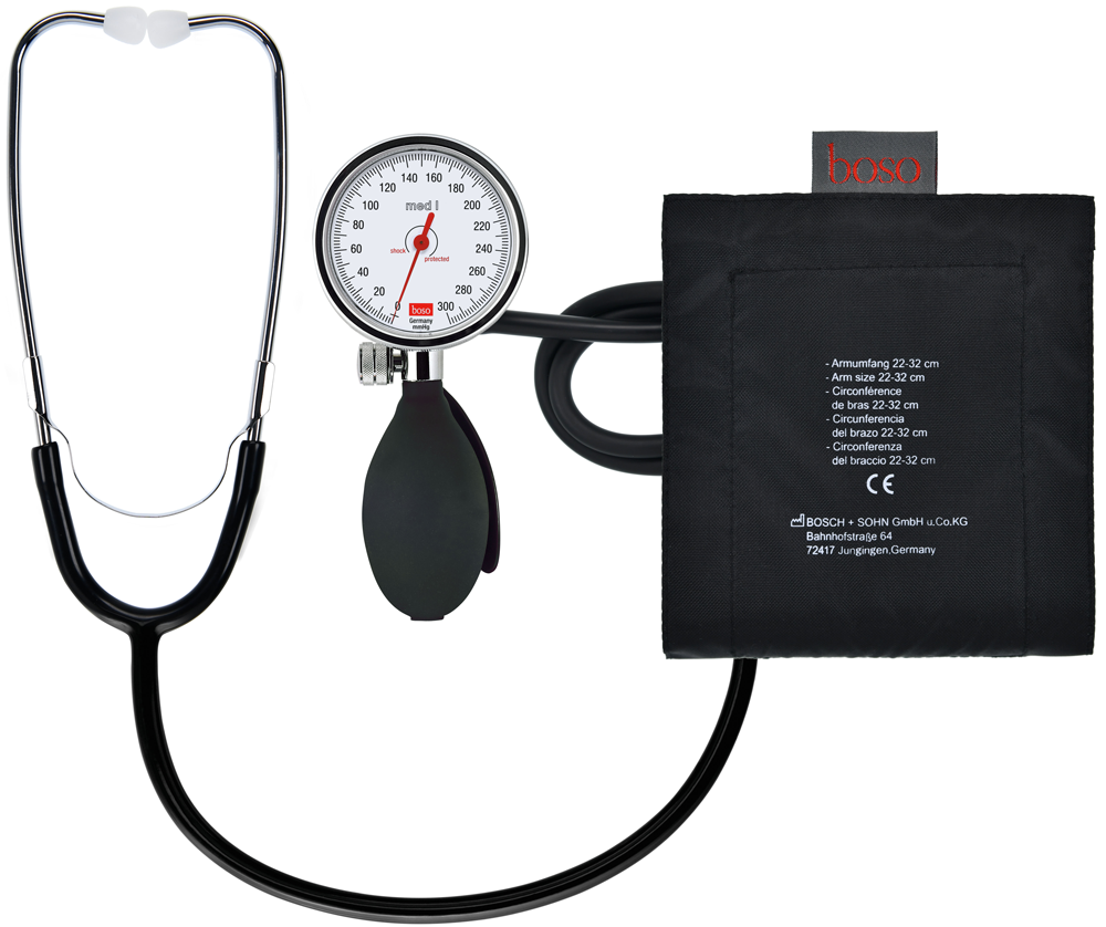 boso med I - Blutdruckmessgerät mit intigriertem Stethoskop