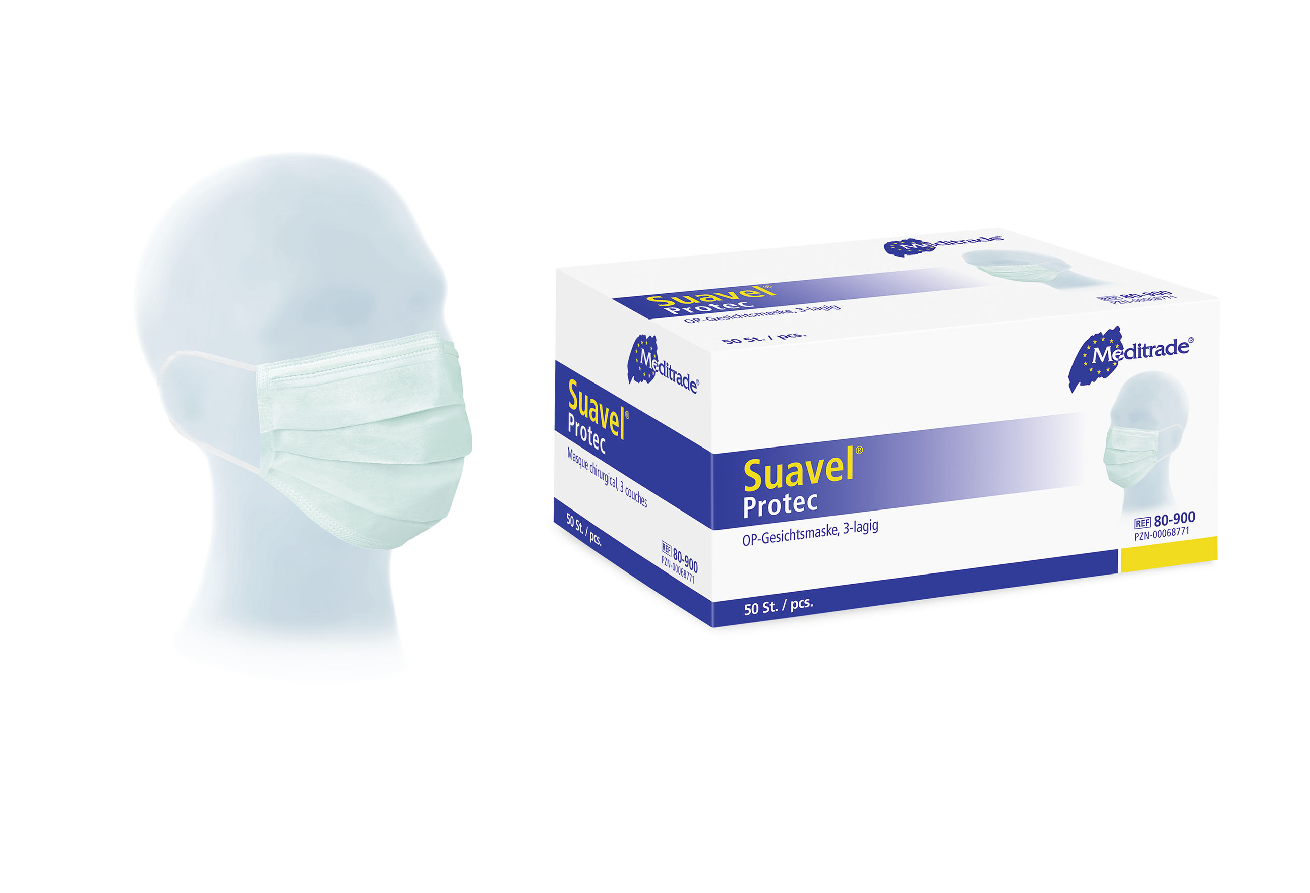 Meditrade OP-Mundschutz Suavel Protec